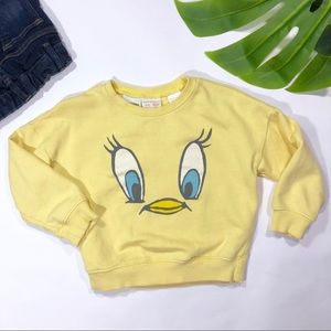 yellow tweety bird sweatshirt